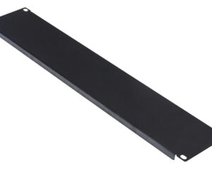 Panou orb 19", cu șurub, 2U, negru RAL 9005