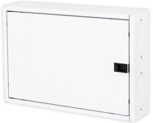 Cutie distribuţie DW4, 2 rânduri , 44 module , RAL9003, plat