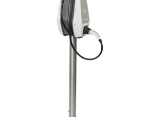Mounting pole 2x i-CHARGE CION socket type, stainless steel