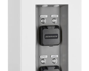 i-CHARGE PUBLIC Wall 2, 2x Type2 22kW load balancing, RFID