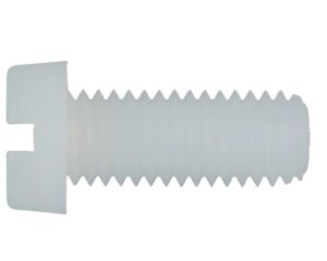Slottet Plastic Cylinder Heat Screw M6x12 DIN84 PA6.6