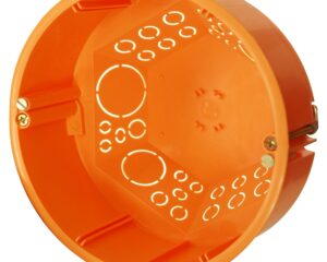 Doză legături φ 120mm portocalie cu capac alb