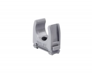 Clemă plastic pt.tub M50mm, ex. medie, gri, 50buc