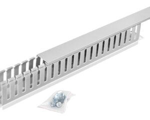 Organizator canal cablu 19' 1U, RAL7035