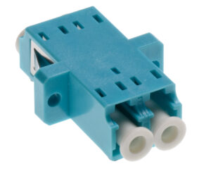 Standard LC-Duplex Coupling MM Polymer case aqua