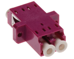 Standard LC-Duplex Coupling MM Polymer case Violett