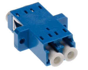 Standard LC-Duplex Coupling SM Polymer Ceramic case blue