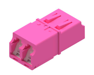 Premium LC-Duplex Coupling MM Polymer case Violett