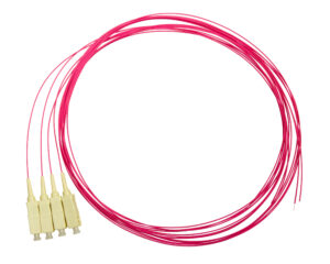 Pigtail SC, 50/125µm OM4, 2m, Easy Strip, Violet,4buc