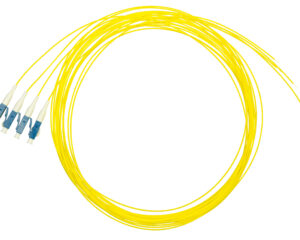 Pigtail LC, 9/125µm OS2, 2m, Easy Strip, galben,4buc