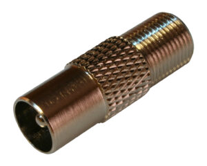 Adaptor Coaxial F-mamă la IEC-tată