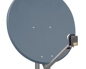 Antenă satelit 80cm/75,Alu.,39dB,sup.plia.LNB incl.,antracit