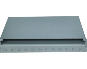Splicebox gol pentru 12 cuple LC-duplex, 1UV, RAL7035