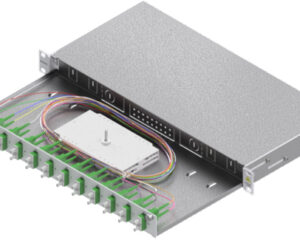 Splicebox, 24 fibre,SC/APC, 9/125µm OS2, culisant,19",1UV