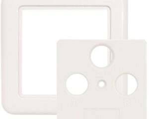 Ramă albă 3port.75x75mm pt.HSATD3A/HSATDDA,SZU 2-10