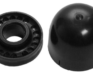 Capac polietilenă cu intrare cablu pt. catarg D50/60mm,negru