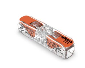 Inline splicing connector with lever, max. 4mm², 2-conductor
