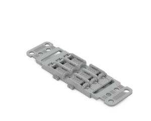 Mounting carrier with strain relief, 3-way, screw mounting