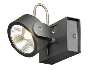 KALU LED 1,negru,3000K,60°lampa plafon/perete