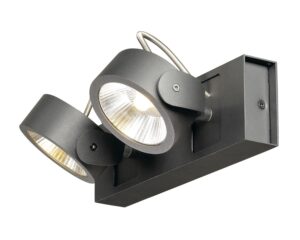 KALU LED 2,negru,3000K,60°lampa plafon/perete