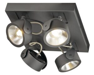 KALU LED 4,sq,3000K,60°negrulampa plafon/perete
