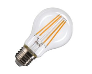A60 E27, LED lamp transparent 7,5W 2700K CRI90 320°