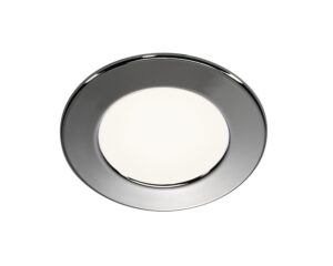 Downlight DL 126 LED, rotund, crom, 3W LED, alb cald, 12V