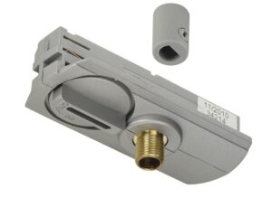 EUTRAC 1-faze track adaptor, gri incl. mounting accessory