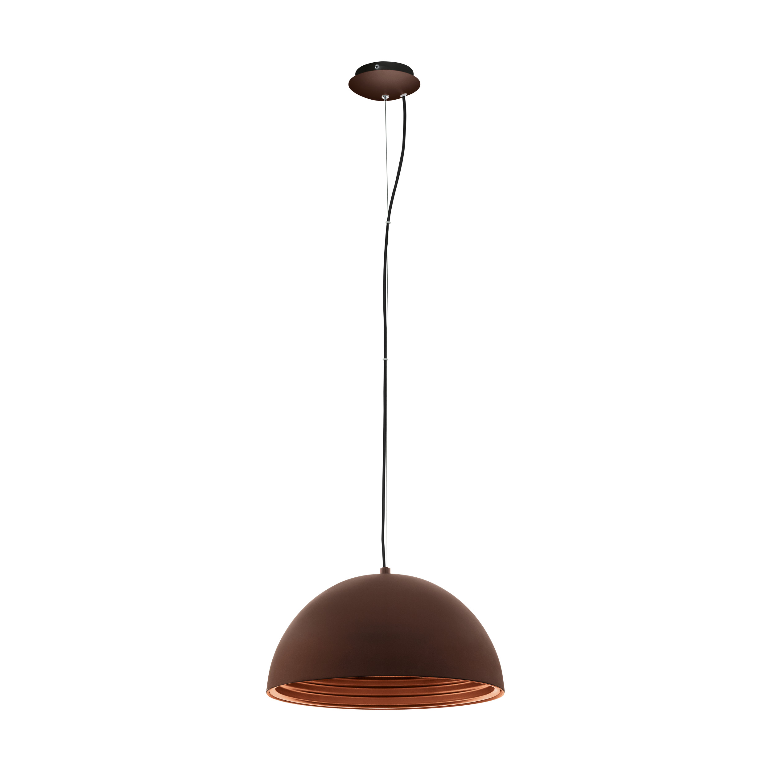 Panderas Pendant luminaire Ø400 60W schokobr./copperIP20