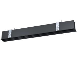 Empty profile recessed Cable harness black anodized L-2850mm