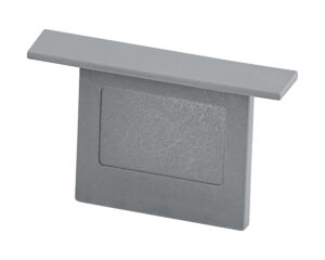 TRACK ON 3-Phases recessed end cap argintiu (1 pcs)