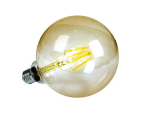 LED Globe lamp 7W, 2200K, 520lm, E27, 230V, Amber, G125