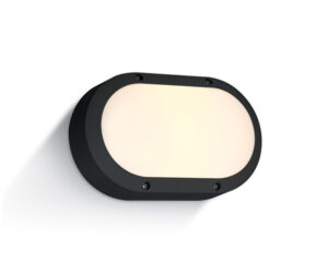 Teiko Oval LED, 10W, 600lm, 3000K, 230V, IP54, negru