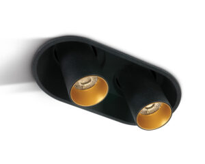 Nynka LED 2x7W, 2x520lm, 3000K, IP20, 36°, negru