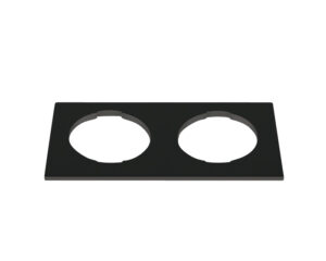 Square capac frame2-fach ptr.Bea negru