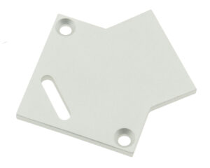 Profile end cap TBE square with longhole incl. screws