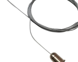 Suspendare Linux GR 5m lung Ø 1,5mm cu niplu si manson tavan