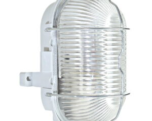 OVAL II E27, 60W, IP44, gri cu grilaj și dispersor sticlă