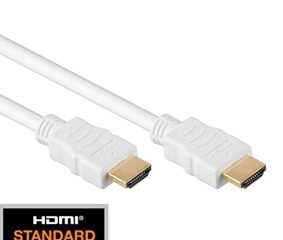 Cablu HDMI 1.4, 2x HDMI19 tip A tată, Aur, Alb, 10m
