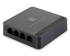Switch 8xRJ45 10/100 Silențios, sursă alim. externă, Desktop
