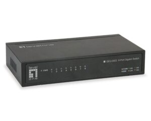 Switch 8xRJ45 10/100/1000 Silent, sursă alim. externă, Desk