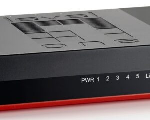 Switch 5xRJ45 10/100/1000,silențios,f.vent.,alim.extern
