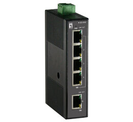 Switch 4xRJ45+1xRJ45, fară sursă de alimentare,șină DIN