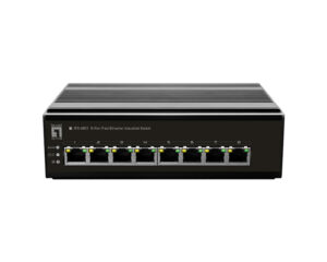 Switch 8xRJ45 10/100 pt șină DIN, fără sursă alimentare