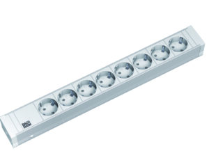 PDU19'' 8xSchuko Alb, 2 m fisa Schuko, AL