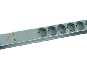 PDU19'' 6xSchuko, 2 m fisa Schuko, AL,prot., Filtru