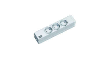 PDU 10'' 3xSchuko, 2 m fisa Schuko, AL