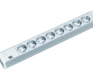 PDU19'' 8xSchuko Alb, 2 m fisa Schuko, PVC