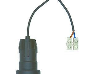 Fasung E27 0.1 m H03VV-F 2x0,75 cu sir clema, max60W