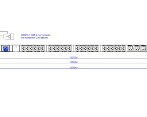 PDU Vertical 24xC13, 4xC19, 2m fisa C20,AL,16A 230V,clipsuri